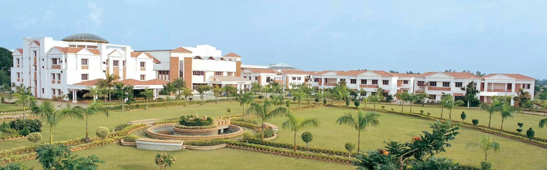 The landscaped TVIS campus and its buildings